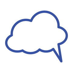 Speech bubble  Speech bubble. Cloud speech bubble. Vector