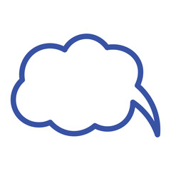 Speech bubble  Speech bubble. Cloud speech bubble. Vector