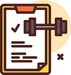 document Illustration on a white background     