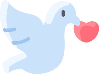 dove Illustration on a white background     