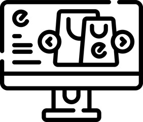 ecommerce Illustration on a white background    