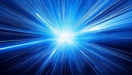 Fototapeta premium Blue comic book action explosion starburst