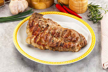 Grilled pork sirloin for dinner