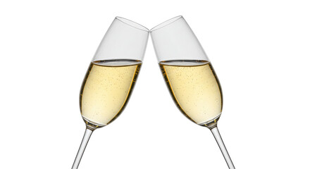 Isolated Champagne Glasses