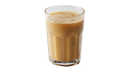Isolated Glass of Milk Tea