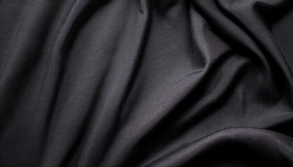 Obraz premium Black grey cotton fabric cloth texture for background natural textile pattern