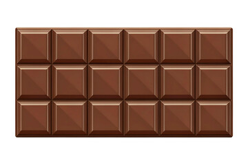 Fototapeta premium chocolate bar on white background