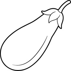 Obraz premium Vibrant Purple Eggplant: Fresh from the Garden, Ready to Cook. Aubergine, delicious, healthy, 