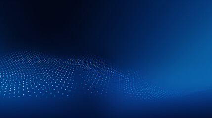 Blue gradient background with halftone dots and glow for a royal blue futuristic technology presentation design.

