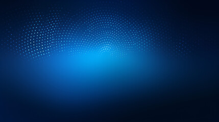 Blue gradient background with halftone dots and glow for a royal blue futuristic technology presentation design.

