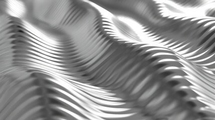 Abstract wavy silver texture