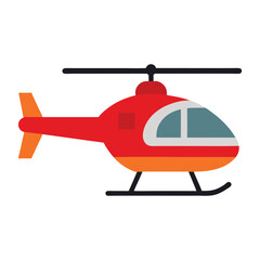 helicopter vector illustration on white background