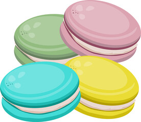 colorful macarons 