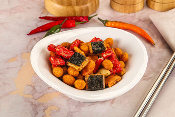 Japanese snack - Chili mame arare cracker