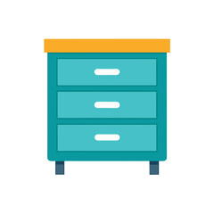 wooden cabinet with folders