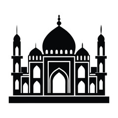  Islamic architecture vector illustration on white background