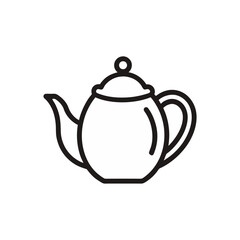 Obraz premium tea kettle vector icon