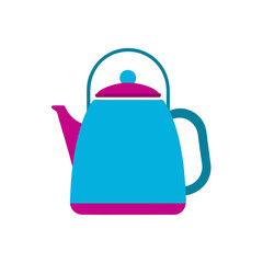 Obraz premium kettle-vector-illustration-on-white-background