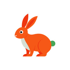 Obraz premium easter bunny with a carrot
