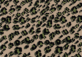 leopard animal print vector design and background	