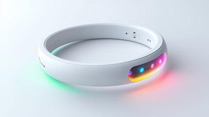 Innovative wearable tech smart health tracker modern design digital era
