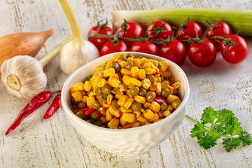Mexican vegetable mix - corn, pepper and peas