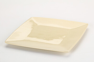 Empty clean color plate dishware