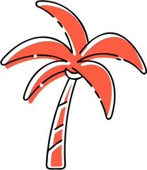 Majestic Palm Tree Silhouette at Sunset: Tropical Paradise Escape sky sea blue calm beach ocean plant