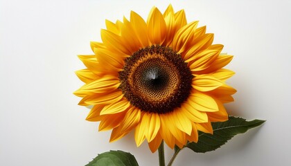 Obraz premium sunflower on white background