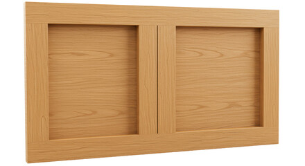 Isolated Wooden Cabinet Doors