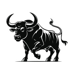 Bull Silhouette Vector illustrator