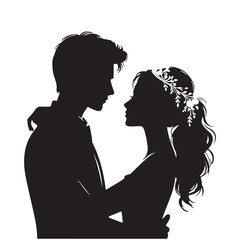 Couple Silhouette Vector  © QAYUM