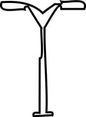 Outdoor urban light. Electric street lamp icons, modern and vintage town lamp post ornamental design, old streetlamp electric power . Realistic metal lampposts ,Elements for landscape construction.