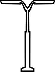 Outdoor urban light. Electric street lamp icons, modern and vintage town lamp post ornamental design, old streetlamp electric power . Realistic metal lampposts ,Elements for landscape construction.