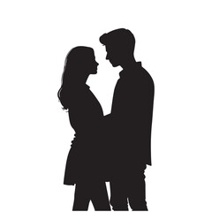 Couple Silhouette Vector 