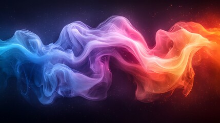 Obraz premium Colorful abstract smoke swirl pattern design high resolution picture