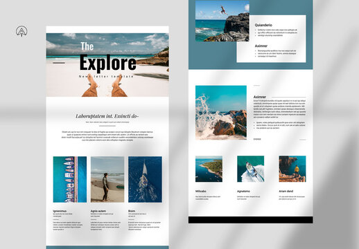 Explore News Letter Template