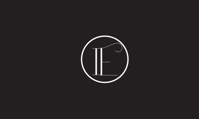 IE, EI, E, I Abstract Letters Logo Monogram	