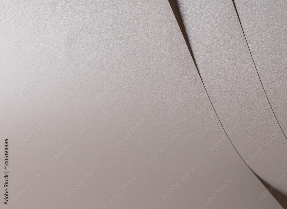 Poster background with paper texture. satin pearlescent matte surface with folded layered flow, soft smooth