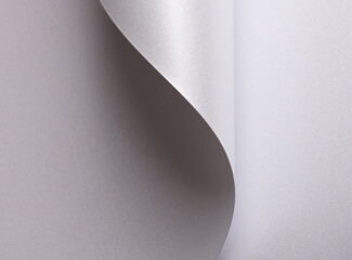 Pearl white paper background with a pearlescent, glossy texture and soft folded curves. Delicate...