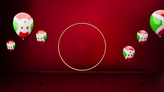 Burundi Country Balloons and Product Stage
