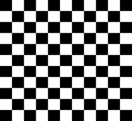 Fototapeta premium Black and white checkered seamless pattern