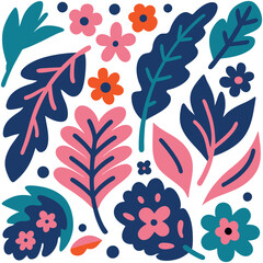Seamless flowers.Vintage botanical flowers. Floral seamless patterns. Style for banners, wallpaper, posters, websites, online.Vector illustration  fabric, interior decor and other users design.
