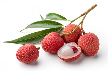 lychee isolated on white