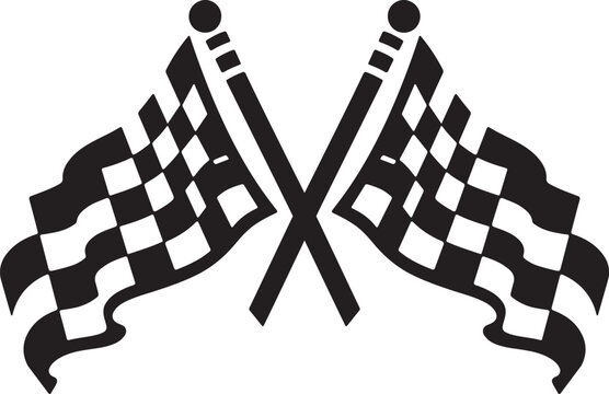 recommend clip art: checkered racing flag two crossed checkered Flag NASCAR Racing flag, sports finish line flag silhouette vector,Crossed finnish flag or racing flag icon silhouette vector