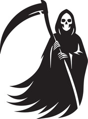 Silhouette of a grim reaper 