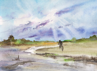 country road after rain