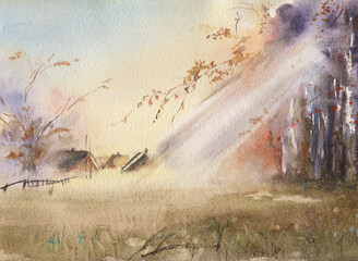 rural autumn landscape