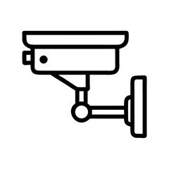 Security Camera Mounted on Wall Icon Design