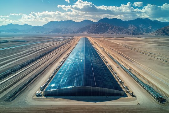 Solar-powered livestock farm